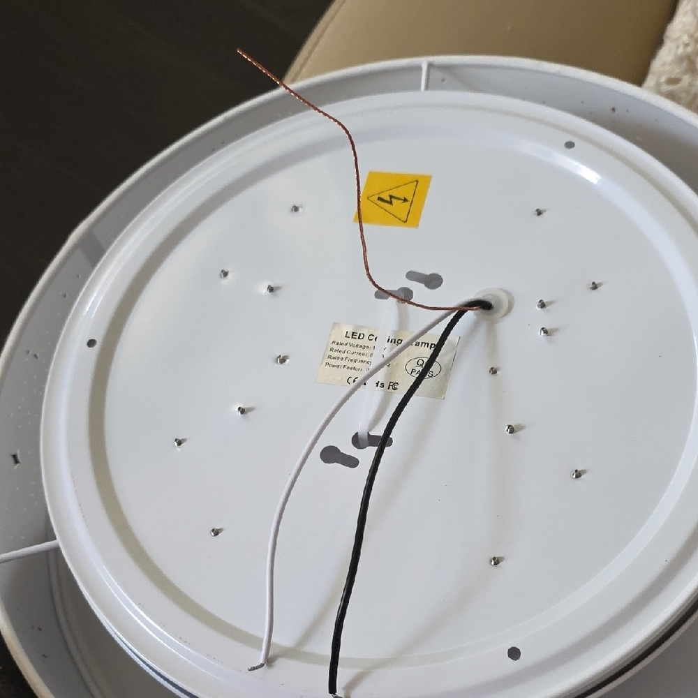 Round White LED Ceiling Light Fixture - Picture 6 of 6